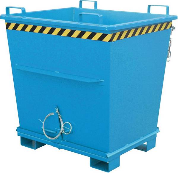 Klappbodenbehälter 1000l B1200xT1040xT1270 mm RAL5012 Tragkraft 2000kg Typ BKB 1000 - Artikel: 7830911667