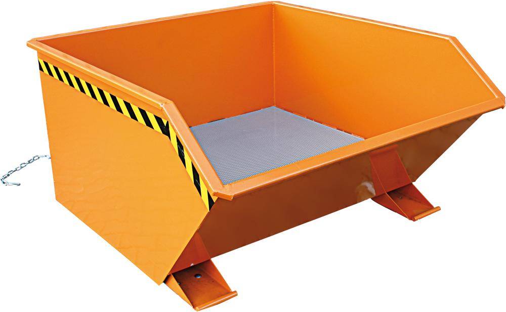 Spänekippbehälter 300 l B700xT1410xH580 mm RAL2004,Tragkraft 1000kg mit Lochblechboden - Artikel: 7830912248-0