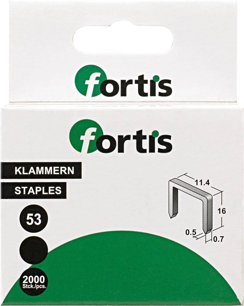 Feindrahtklammer 6 mm a2000Stk. FORTIS - Artikel: 4317784775267-0