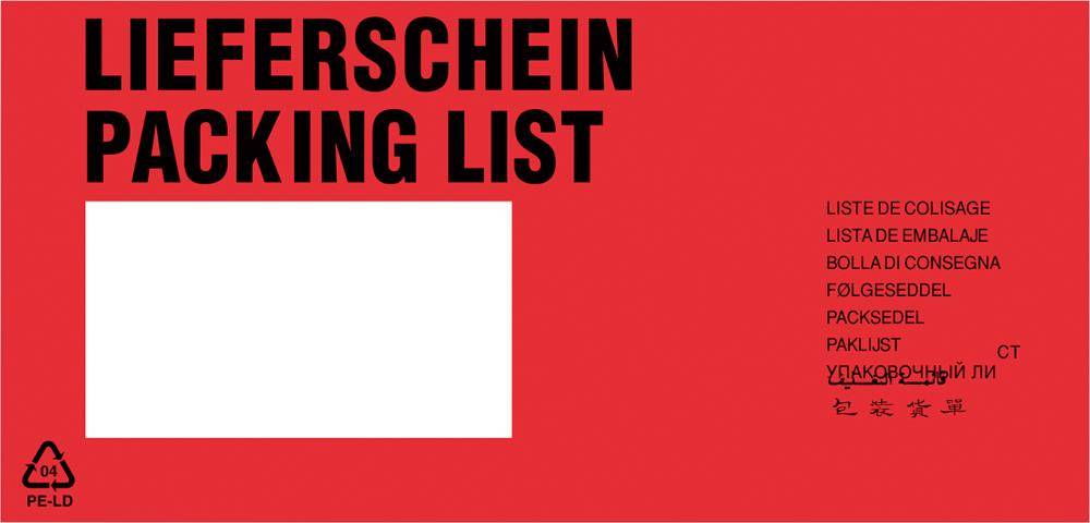 Dokumententaschen 240x118mm, DIN-langVE1000 - Artikel: 7830415455-2