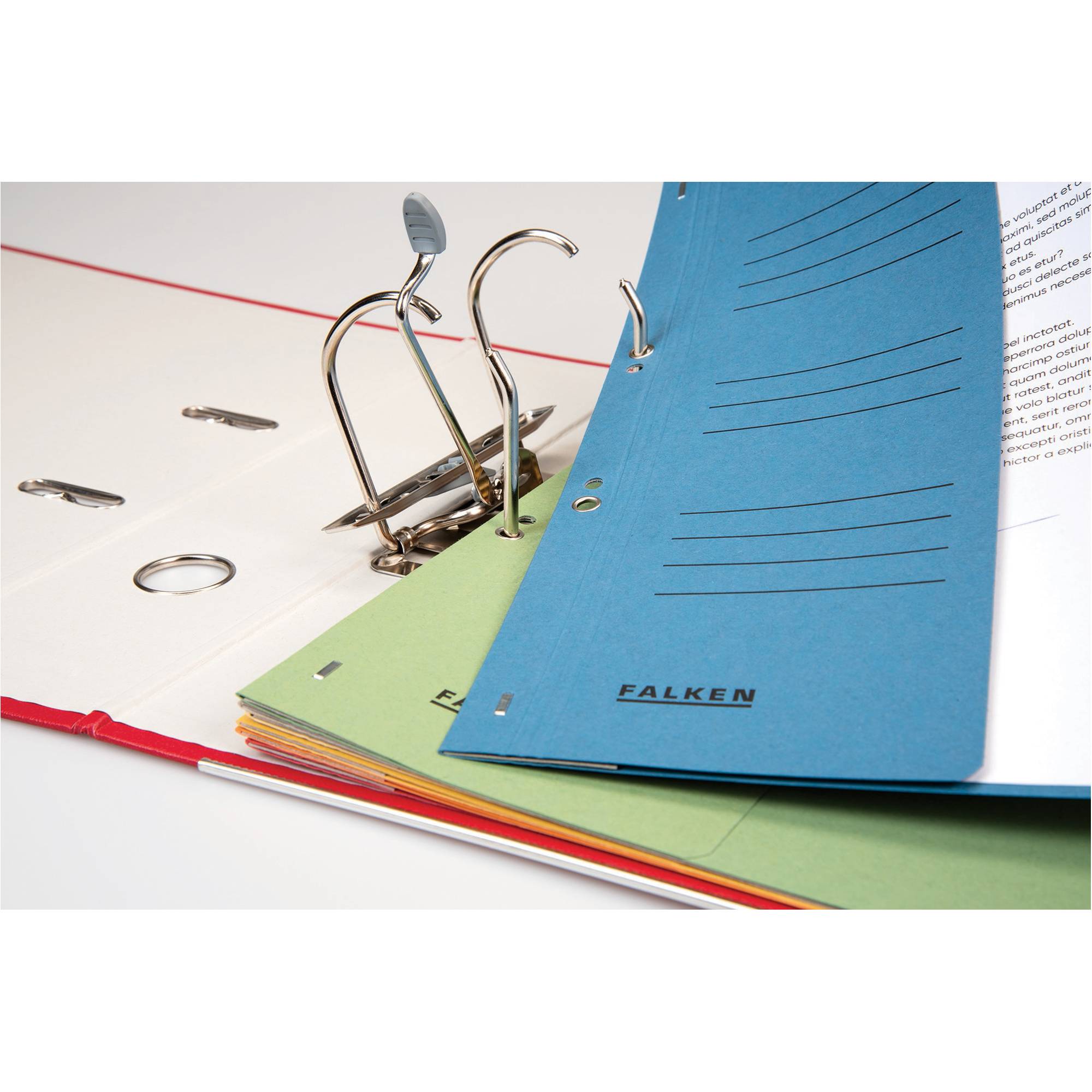 Falken Ösenhefter 80003874 DIN A4 250g/m² orange - Artikel: 125001821-3