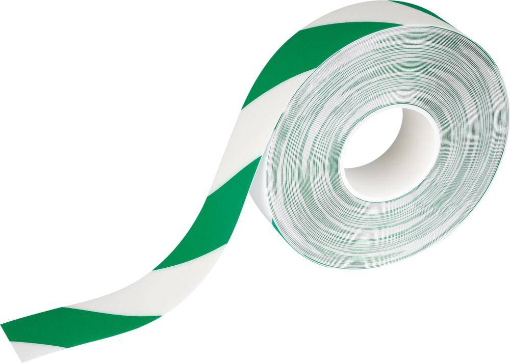 DURABLE Bodenmarkierungsband DURALINE® 50/07, grün/weiß, 1 Stück, Art.Nr. 1726131 (Mindestbestellmenge und Preis pro:1-2
