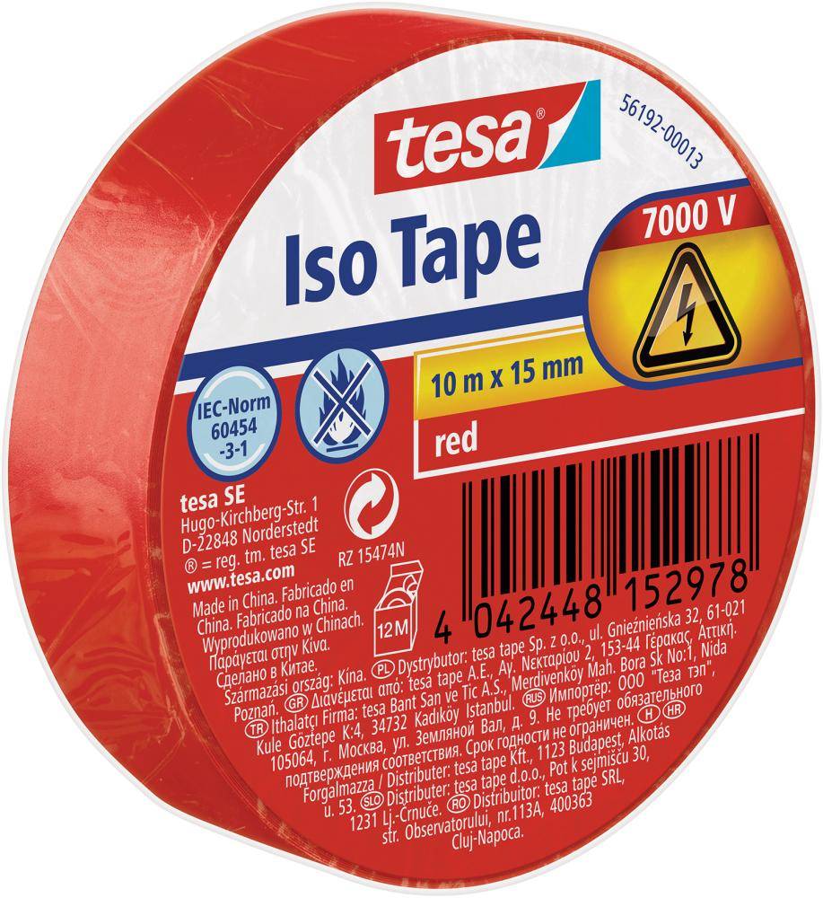Isolierband rot 10mx15mm - Artikel: 4042448152978