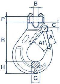 Gabelkopflasthaken GK10 D 20mm TK 16000kg - Artikel: 7830602370-1