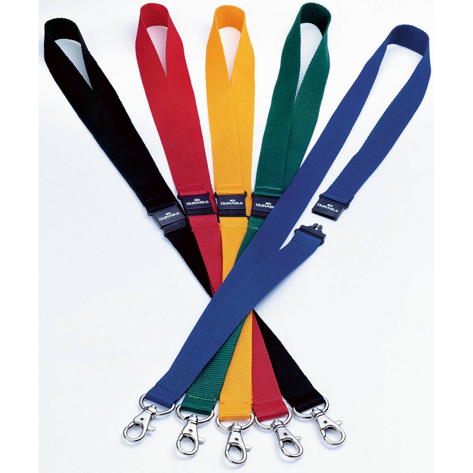 DURABLE Textilband mit Sicherheitsverschluss, blau, 440mm, 20mm, 10/VE-3
