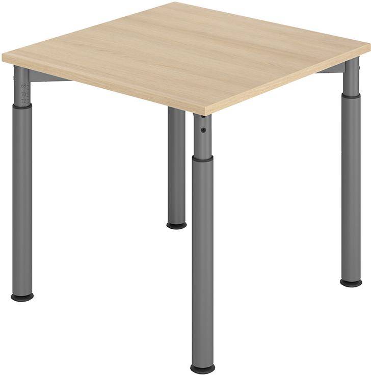 Schreibtisch 4-Fuß 800x800 mm Eiche - Artikel: 7830781643-0