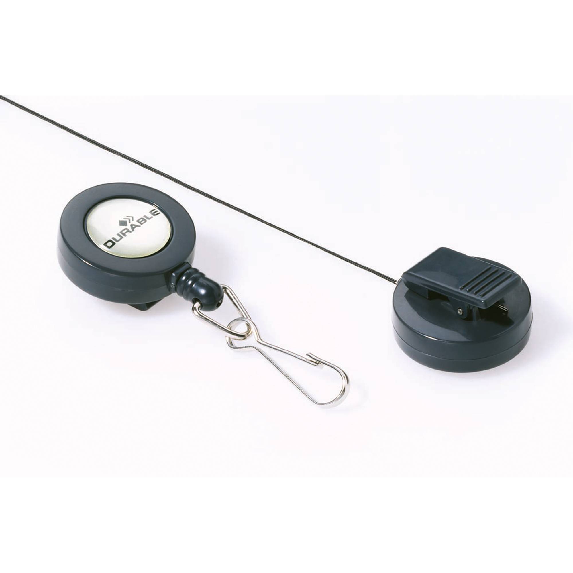 DURABLE Ausweishalter 822158 Jojo mit Karabinerhaken an 10 St./Pack. - Artikel: 124219191-0