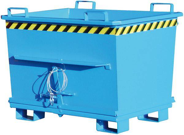 Klappbodenbehälter 700 l B1200xT1040xT970 mm RAL5012 Tragkraft 1500kg Typ BKB 700 - Artikel: 7830911663-0