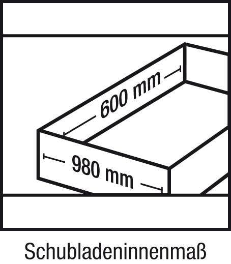 Schwerlastschrank B1085xT690xH1950mm RAL7035/5010 o.Mittelwand3Böden,3Schubladen 200kg - Artikel: 7830104336-2