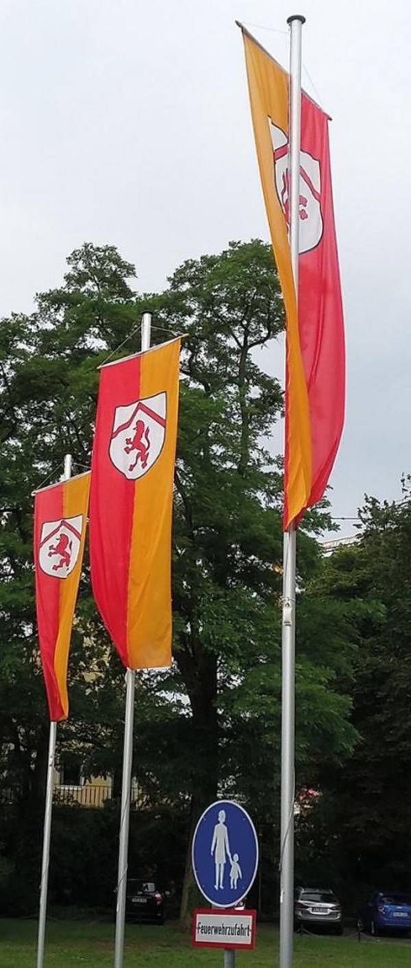 Aluminium-Fahnenmast zyl.D100 mm HüB 10,0 m, IS Kippgelenk - Artikel: 7830613797