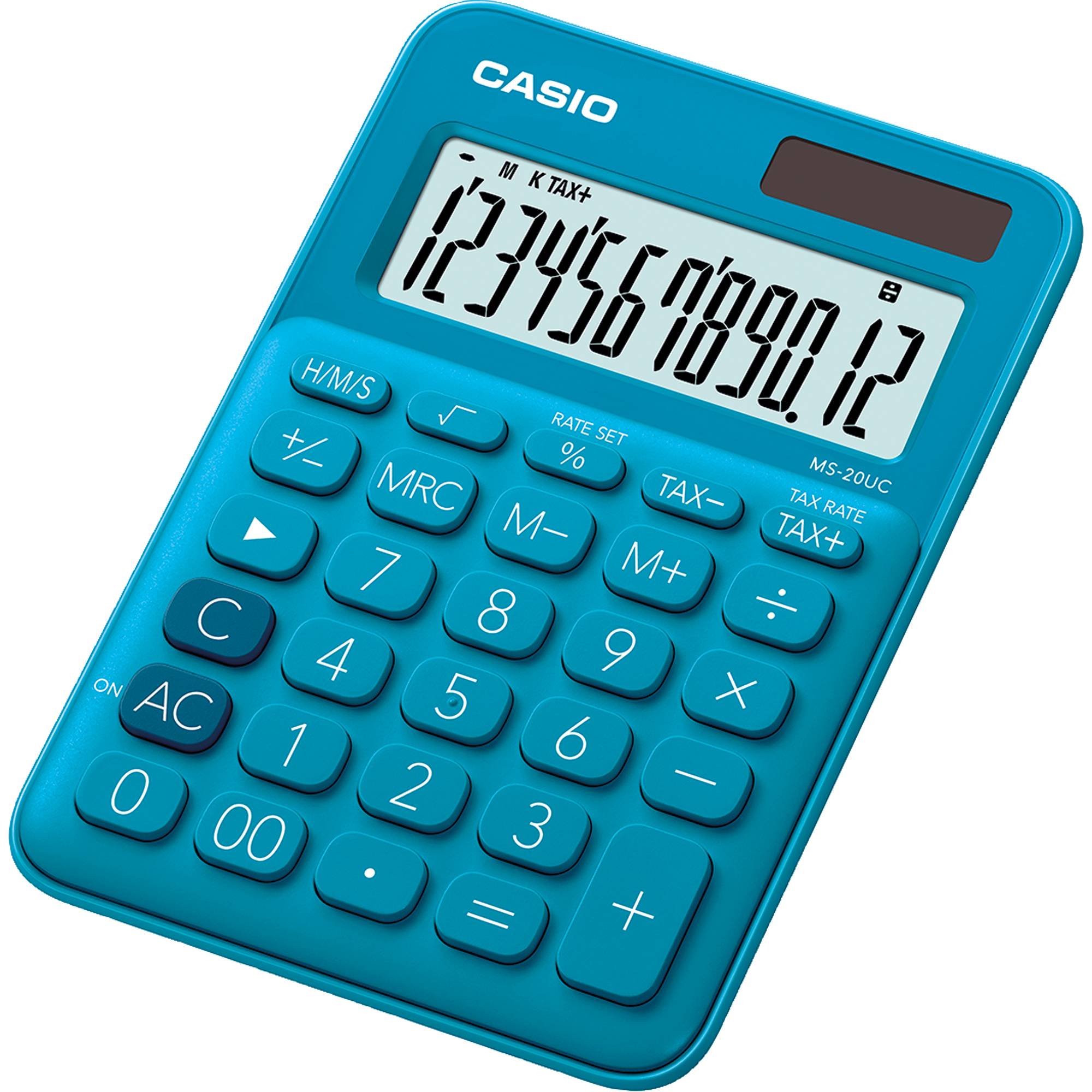 CASIO Tischrechner MS-20UC-BU-W-EC blau - Artikel: 700006650-1