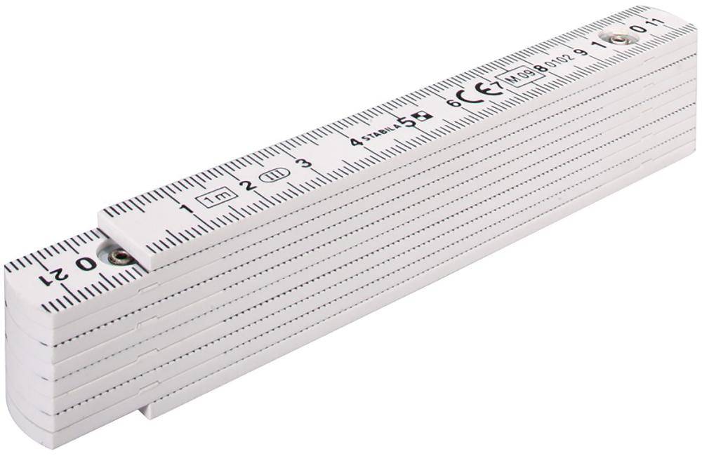 Gliedermaßstab Kunststoff2mx16mm weiss Stabila - Artikel: 4005069017019-0