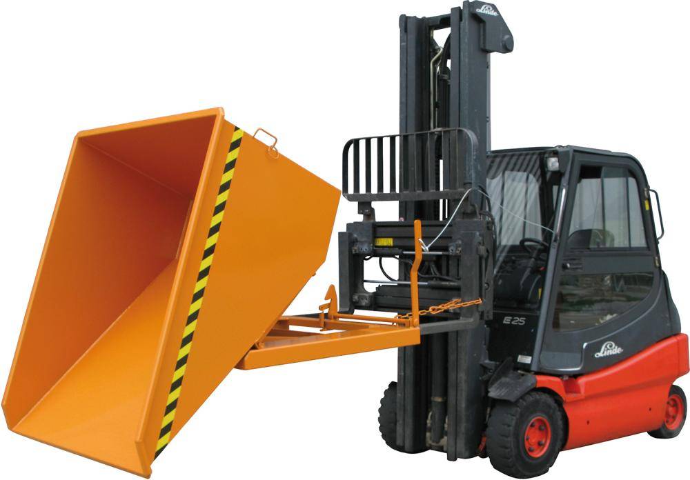 Muldenkippbehälter 1000l B1380xT1710xH905 mm RAL5010,Tragkraft 1000kg 1000 Liter, RAL 5010 - Artikel: 7830913804-0