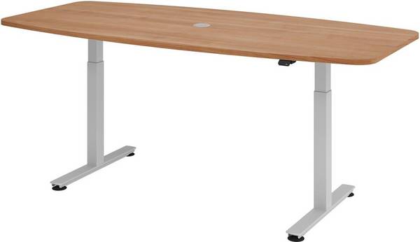 Konferenztisch elektrisch 2200x1030/830x720-1190 Nussbaum - Artikel: 7830781806