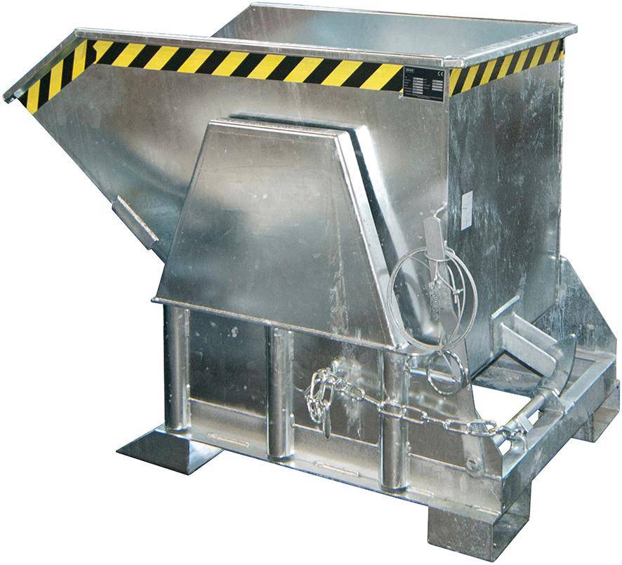 Kippbehälter BK 500 l B850xT1430xH1070 mm vzk Tragkraft 1000kg - Artikel: 7830912021-0