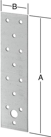 Lochplatten 80x240mm send.vz., m. CE - Artikel: 4003984210904-0