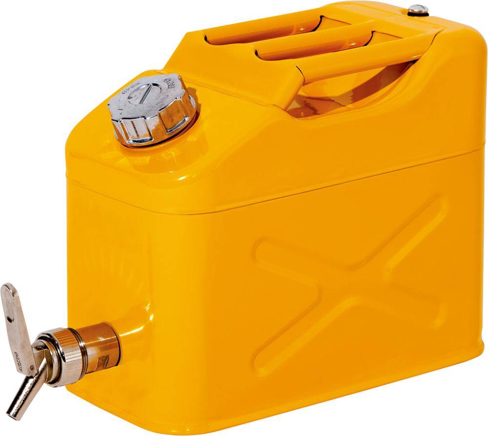 Asecos® Sicherheitskanister m. Abfüllhahn Stahl lack. 10 L-0