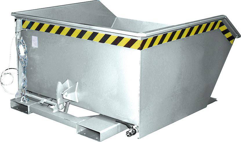 Spänebehälter SGU 750 l 1280xT1140xH680 mm vzk Tragkraft 1000kg mit Lochblechboden - Artikel: 7830911958-0