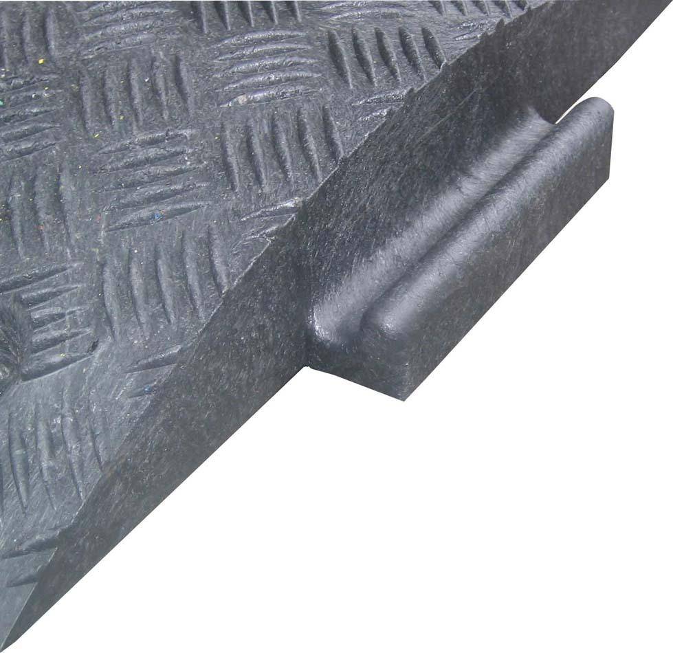 Fahrbahnschwelle Anfangsstück gelb B250xT420xH70 mm - Artikel: 7830105688-3