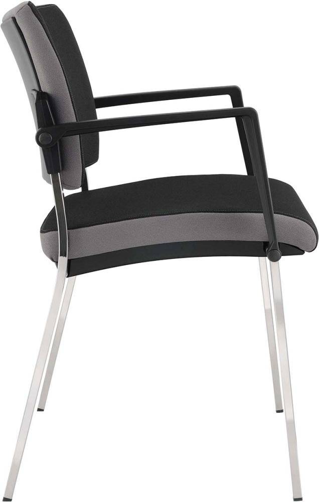 Besucherstuhl Premium Schwarz ( 2 Stühle Set) - Artikel: 7830781412-3
