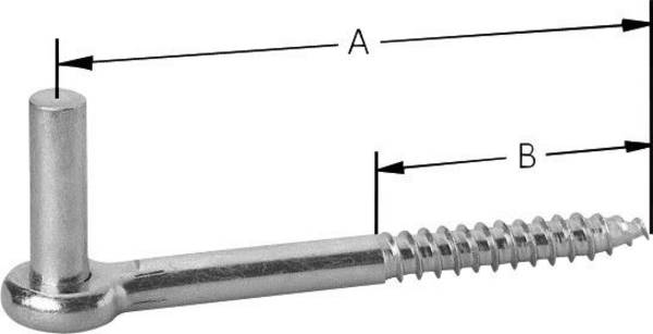 Einschraub-Haken D13 x100mm hell verz. - Artikel: 4011338214102