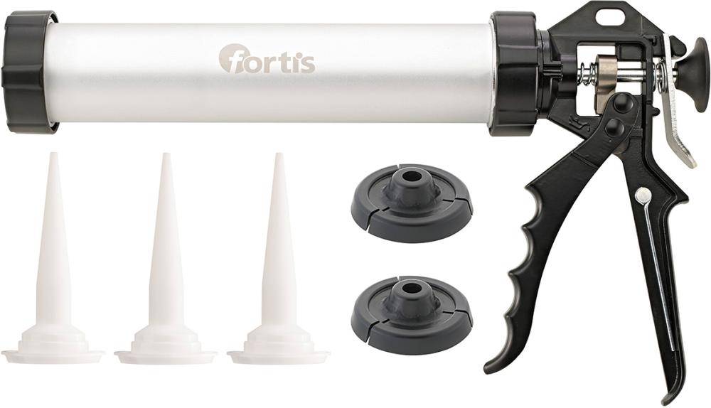 Kartuschenpistole Profi mit 3Spitzen 310ml FORTIS - Artikel: 4317784705547-0