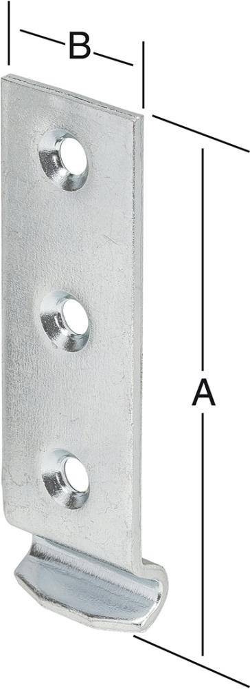Schliesshaken gekröpft 46x18 mm Edelstahl - Artikel: 4003984180047-0