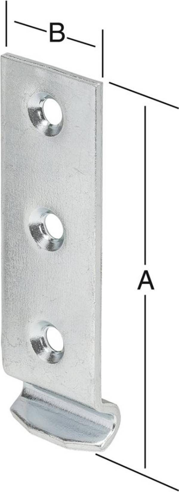 Schliesshaken gekröpft 46x18 mm Edelstahl - Artikel: 4003984180047