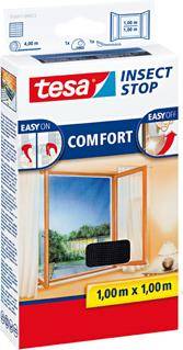 tesa Fliegengitter Comfort Klettband 1,3x1,3m anthrazit-0