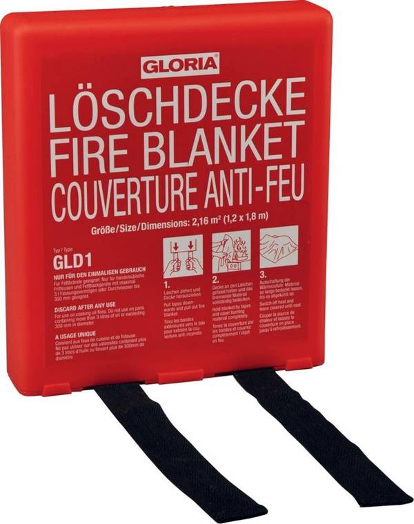 Löschdecke GLD 1 B1200xT1800 mm inkl. Box Gloria - Artikel: 4006325665548