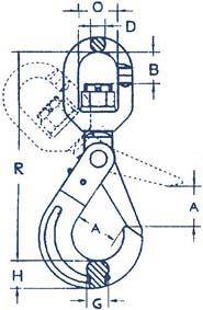 Self-Locking Haken D 13mm TK 6700kg - Artikel: 7830602362-1