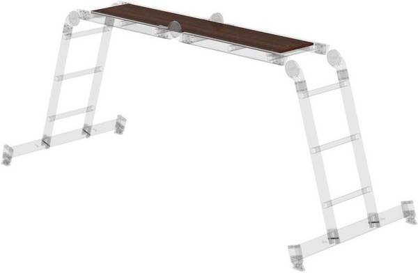 Holzbelag einteilig für Vielzweckleiter 2x3 + 2x4 - Artikel: 7830655688