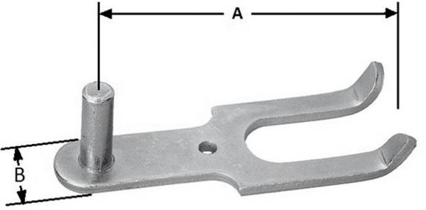Einmauer-Haken 1/2Stein D16mm hell verz. - Artikel: 4011338002303