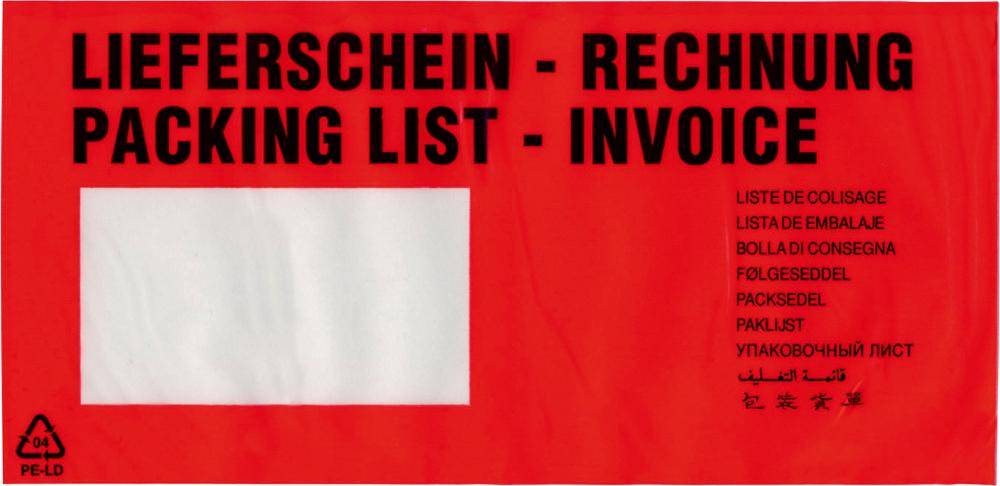 Dokumententaschen Premium240x110mm, DIN-langVE1000 - Artikel: 7830415459-1