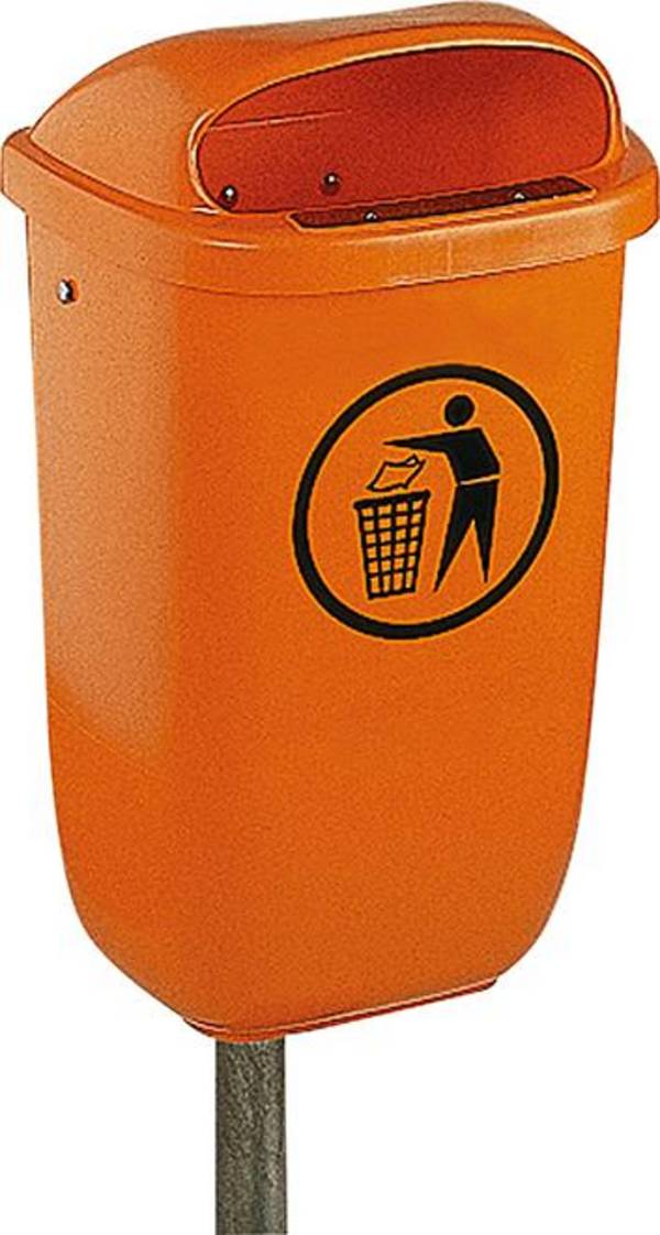 Papierkorb 50 l Kst. orange - Artikel: 4332163395300