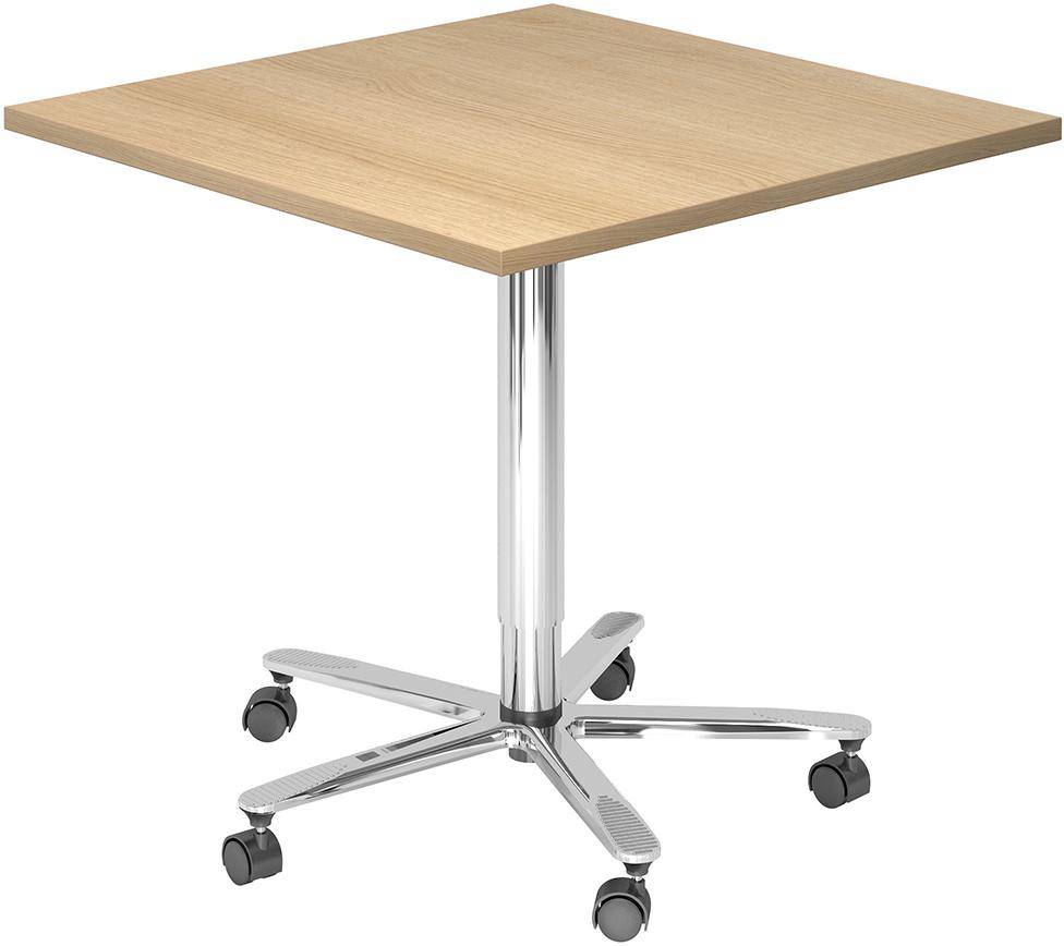 Stehtisch 800x800mm 720-1140 Eiche Gestell Chrom - Artikel: 7830781847-0