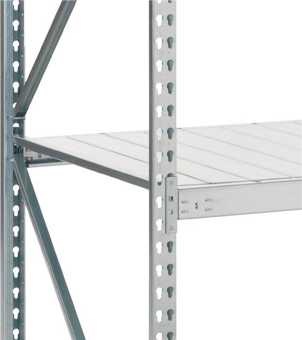 Fachboden B1400xT800mm Trgf.600kg Stahlpaneel silber verz.f.Weitspannregal META-0