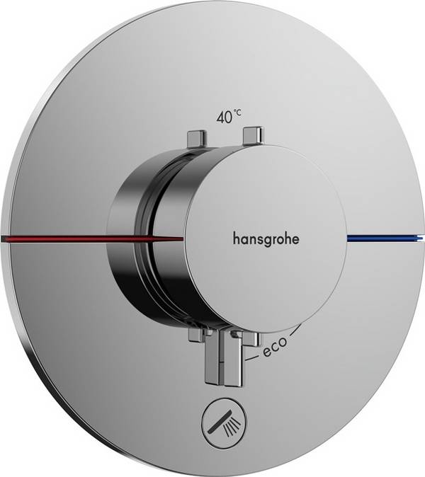 hansgrohe ShowerSelect Comfort S Thermostat Unterputz für 1 Verbraucher und einen zusätzlichen Abgang, Chrom