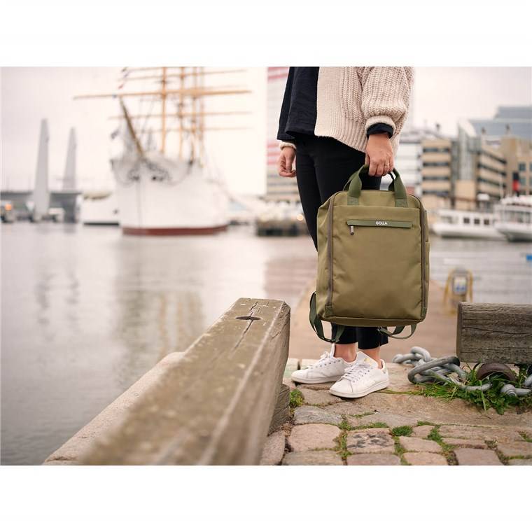Golla 76437 Orion Laptop-Rucksack bis 15,6 Zoll (39,6 cm), wasserabweisend, Green, Notebook Tasche-6