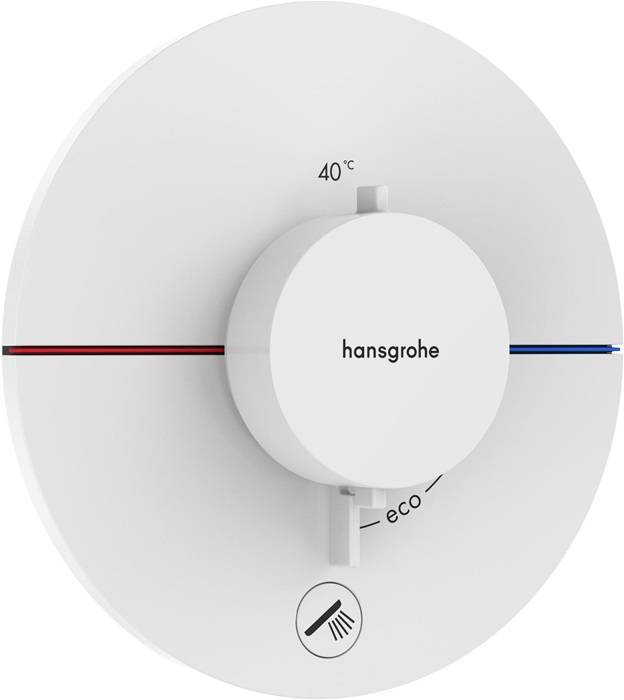 hansgrohe ShowerSelect Comfort S Thermostat Unterputz für 1 Verbraucher und einen zusätzlichen Abgang, Mattweiß-0