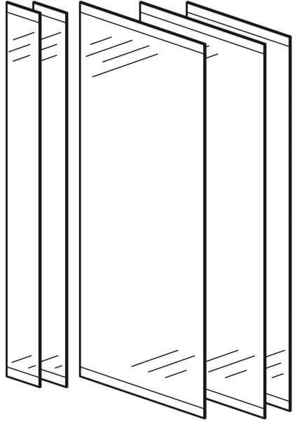 GE Set Türen für ONE Spiegelschrank B: 90cm-1