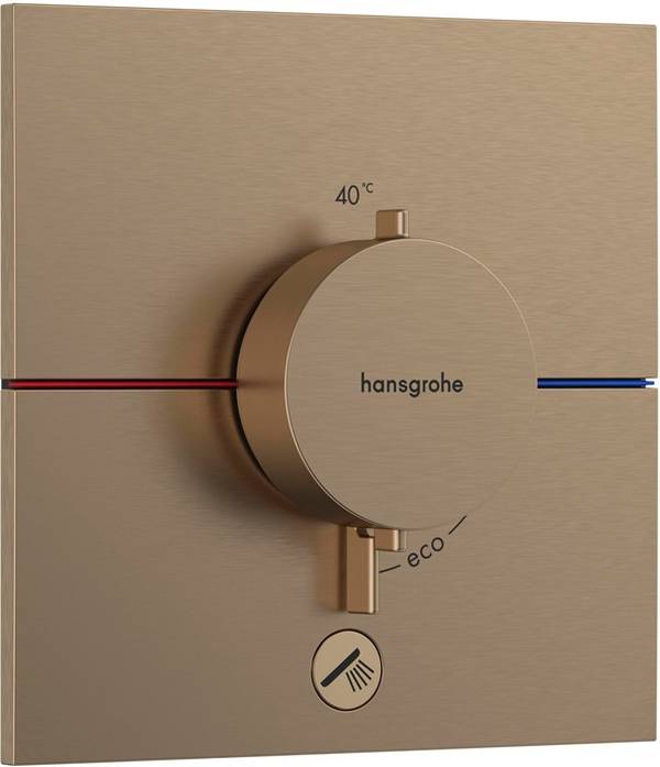 HG FMS ShowerSelect Comfort E Thermostat, UP brushed bronze