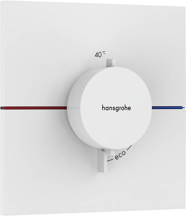 hansgrohe ShowerSelect Comfort E Ventil Unterputz für 3 Verbraucher, Mattweiß