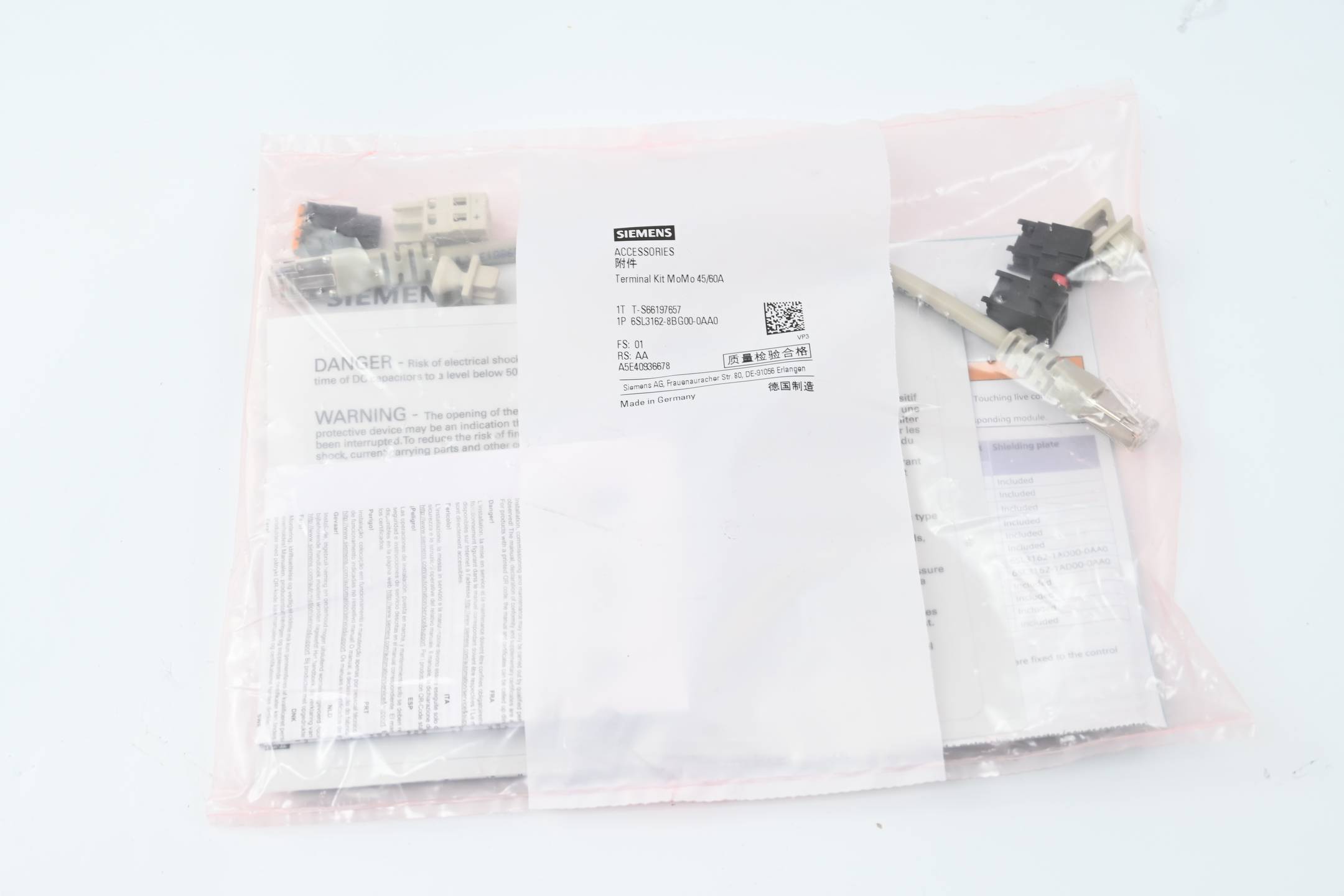 SINAMICS S120 Terminal Kit Single Motor Module 45A/60A C-Typ-0