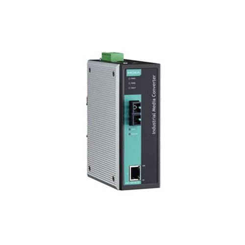 Industrieller 10/100BaseT(X) auf 100BaseFX Medienkonverter, Multimode, SC-Faseranschluss, 0 bis 60-0