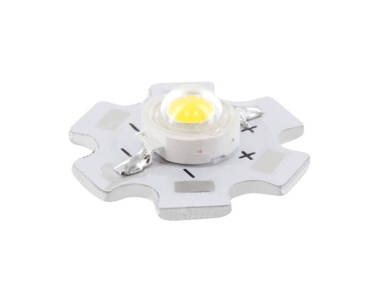 HuiYuan Opto-Electronic High Power LED 1 W blau 20-25 lm 465 nm 110 ° mit Kühlkörper-0