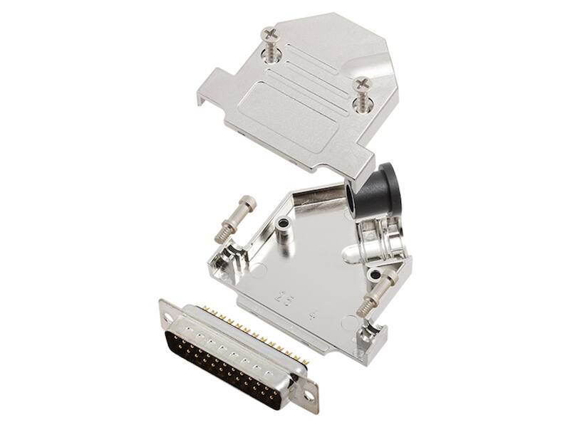 Encitech Connectors AB D45NT25-M-DMP-K Bausatz mit D-Sub Gehäuse Kunststoff metallisiert 45° Kabelabgang und 25 polig St-0