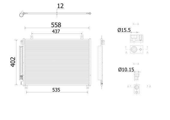 Mahle AC912000S Kondensator, Klimaanlage-0
