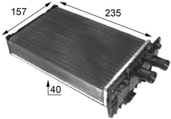 Wärmetauscher Innenraumheizung Alu 235 mm - 157 mm MAHLE für u.a. VW TRANSPORTER-0