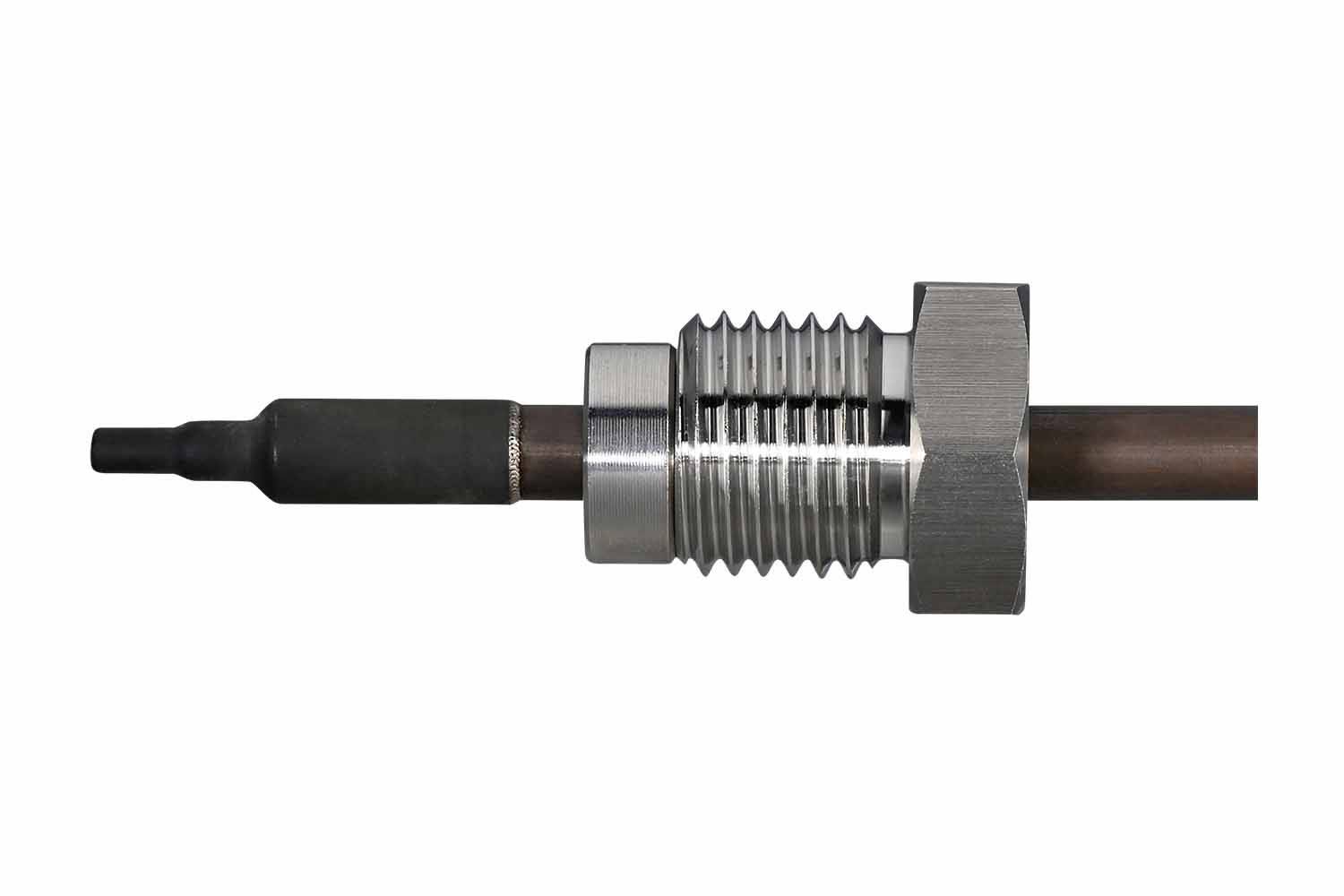 Sensor Abgastemperatur geschraubt 2-polig 410 mm Kabel HELLA für VW PASSAT-0